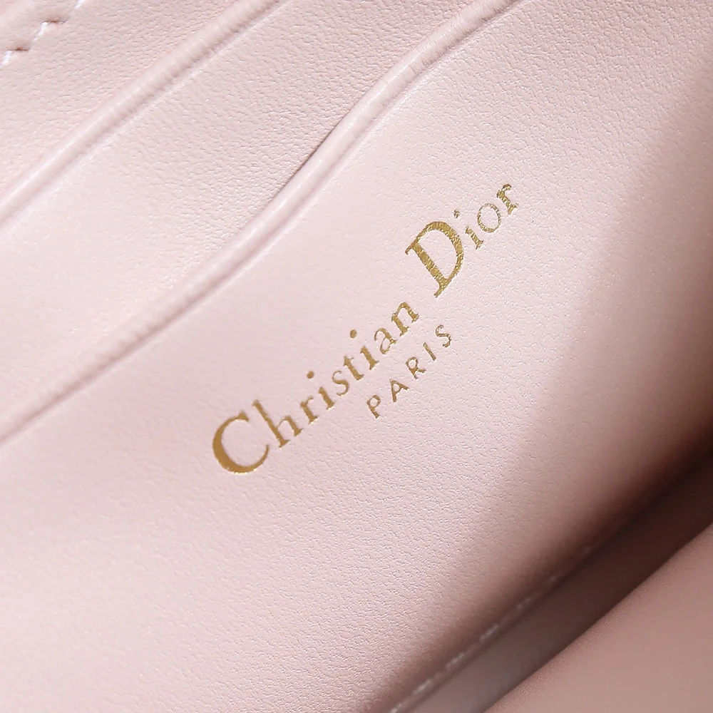 Dior Lady D-Joy Micro Pouch / Top Handle Bag in Pink